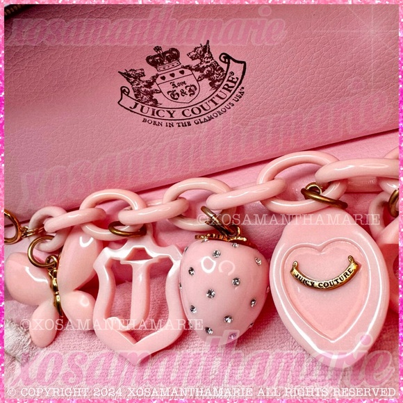 Juicy Couture Pink Vintage Charm Bracelet - Picture 11 of 16